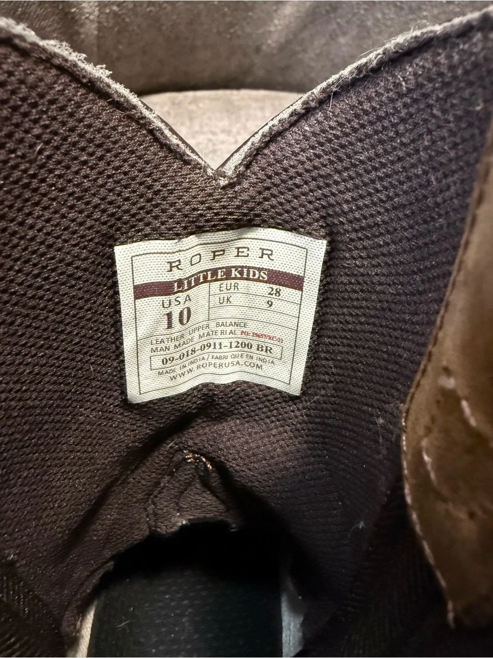 Roper Kids Tan Brown Cowboy Boots - Picture 5 of 5
